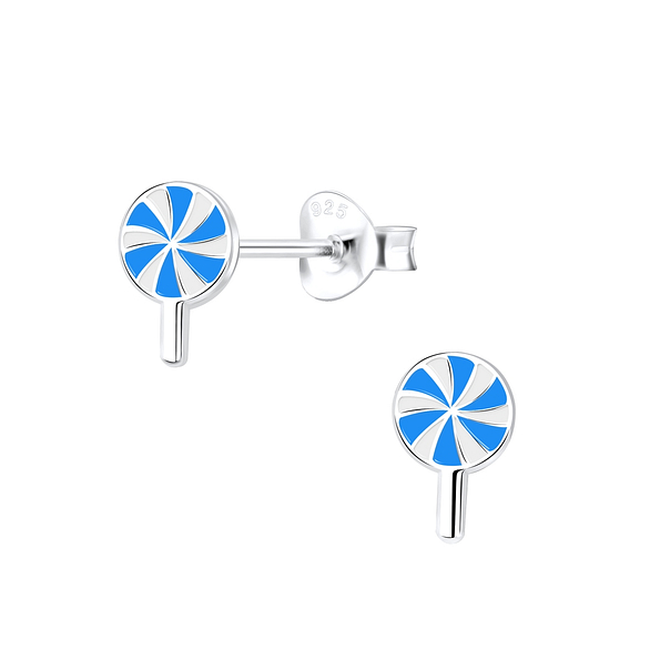 Silver Lollipop Stud Earrings - 9360