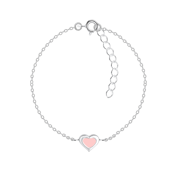 Silver Heart Bracelet - 7794