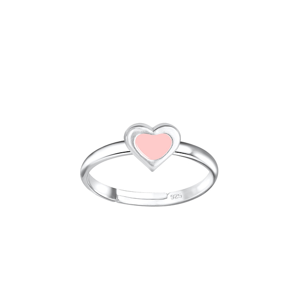 Silver Heart Adjustable Ring - 6997