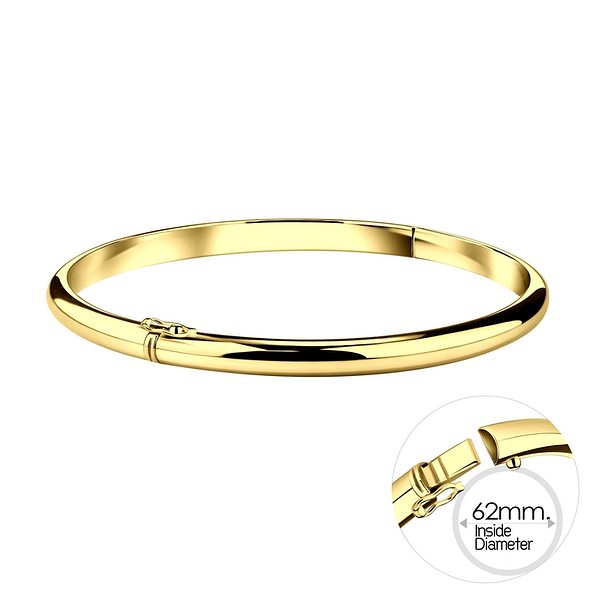 5mm Silver Bangle - 10131