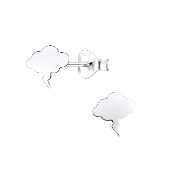 Silver Thunderstrom Stud Earrings - 9496