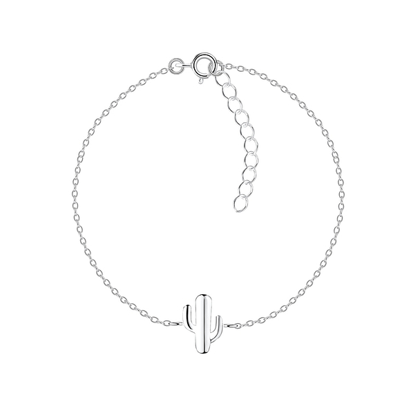 Silver Cactus Bracelet - 9717