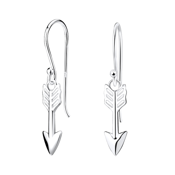 Silver Arrow Earrings - 9721