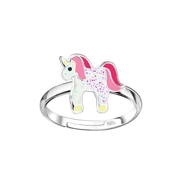 Silver Unicorn Adjustable Ring - 9895