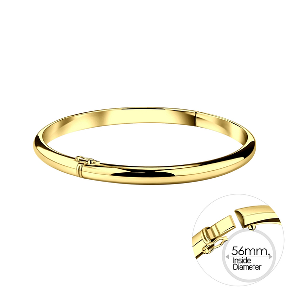 5mm Silver Bangle - 10114