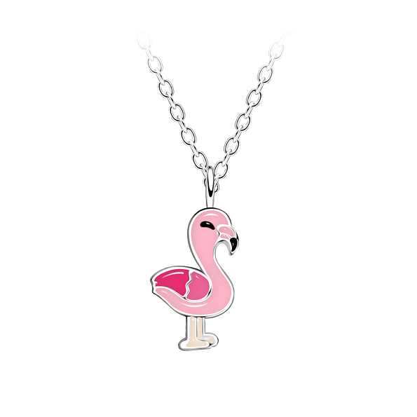 Silver Flamingo Necklace - 10496
