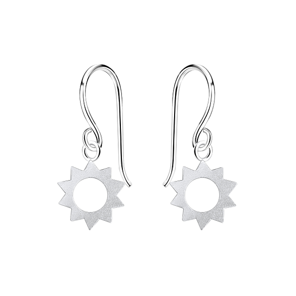 Silver Sun Earrings - 10254