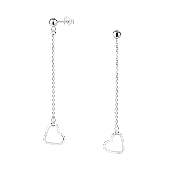 Silver Heart Stud Earrings - 10270 Silver Heart Stud Earrings - 10270