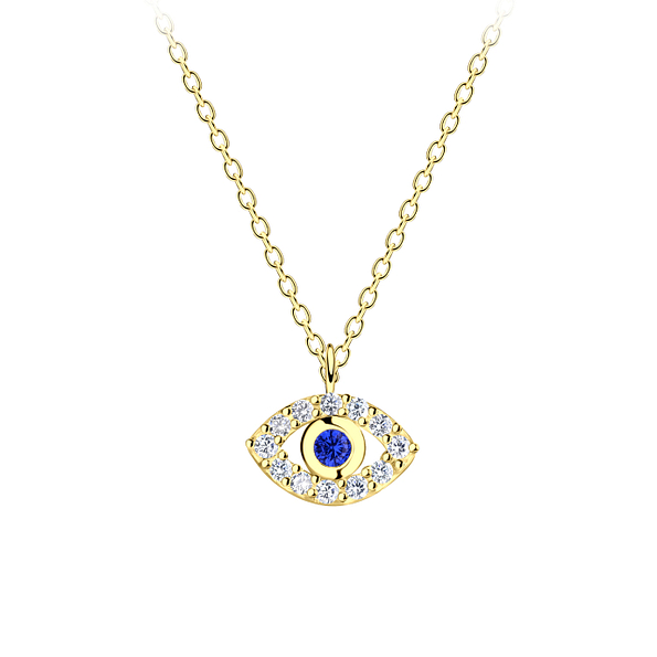 Silver Evil Eye Necklace - 10502 Silver Evil Eye Necklace - 10502