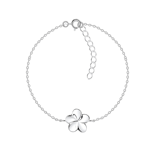 Silver Flower Bracelet - 10729