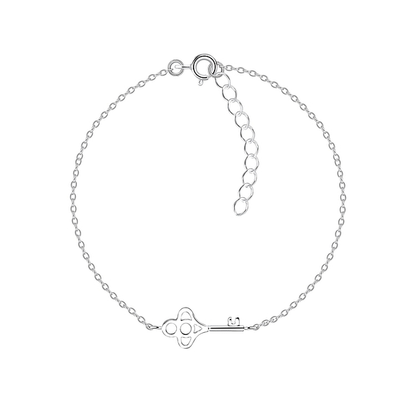 Silver Key Bracelet - 10722