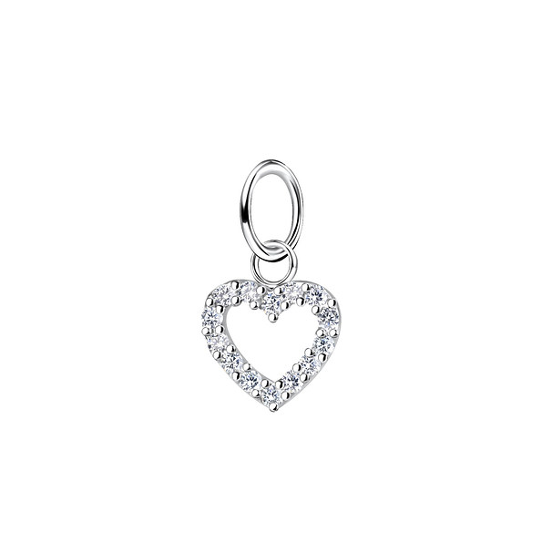 Silver Heart Pendant - 10644