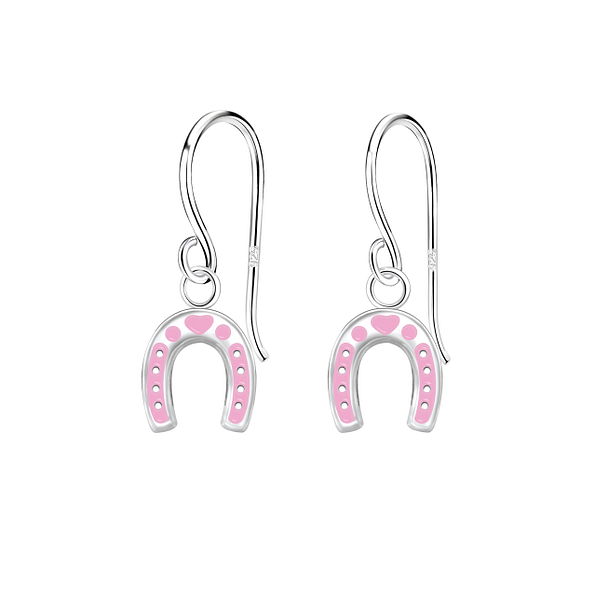 Silver Horseshoe Earrings - 11823