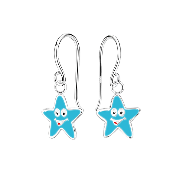 Silver Starfish Earrings - 11559