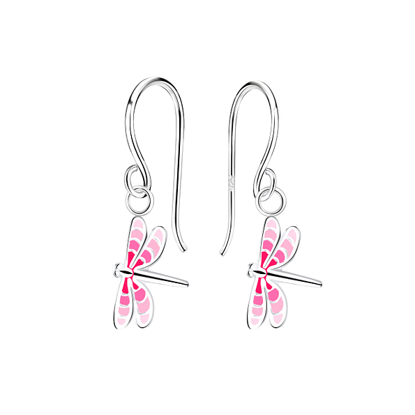 Silver Dragonfly Earrings - 11727