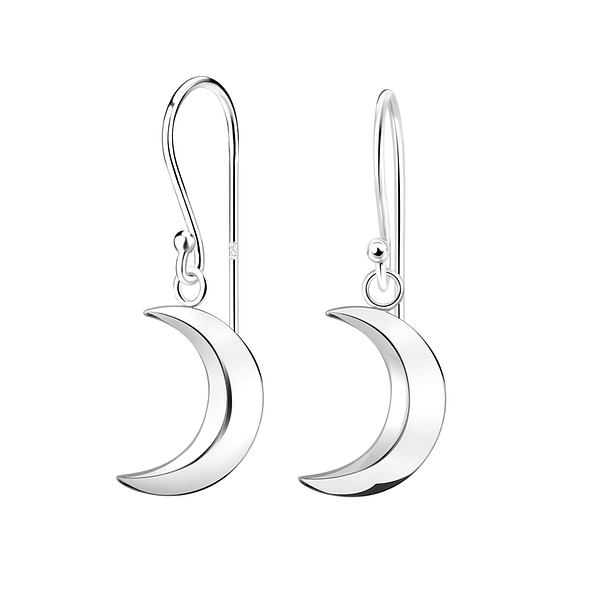 Silver Moon Earrings - 11750