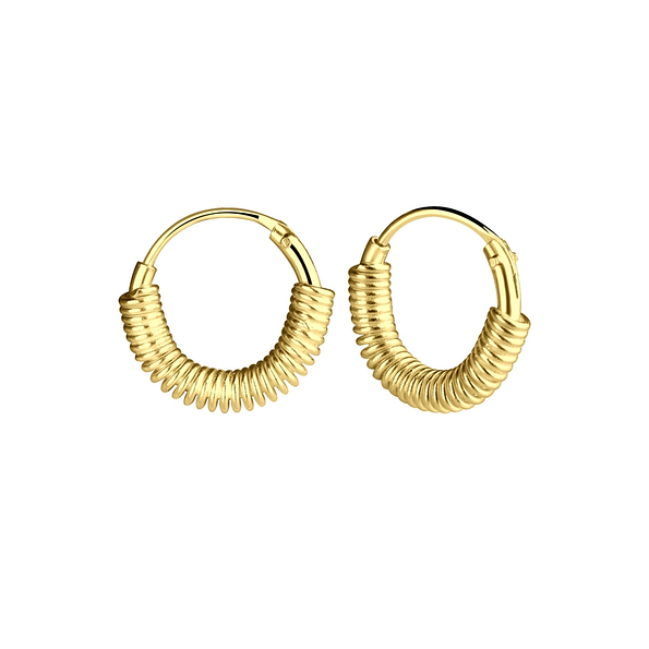 11mm Silver Bali Hoop Earrings - 11370 11mm Silver Bali Hoop Earrings - 11370