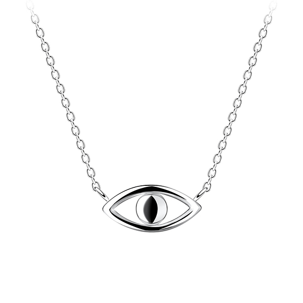 Silver Evil Eye Necklace - 11355