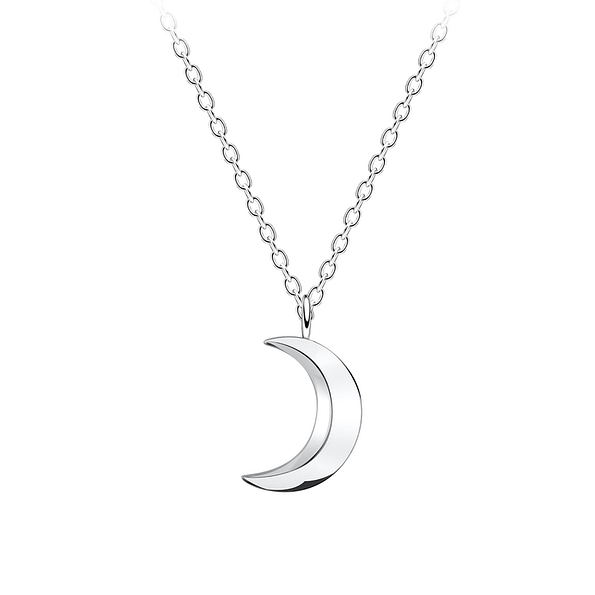 Silver Moon Necklace - 11751