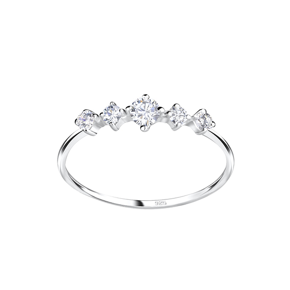 Silver Sparkling Ring - 11381