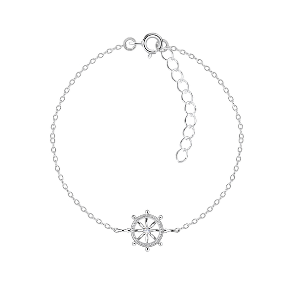 Silver Wheel Bracelet - 11918