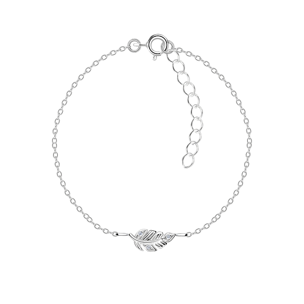 Silver Leaf Bracelet - 12047