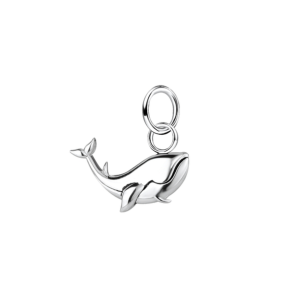 Silver Whale Pendant - 13049