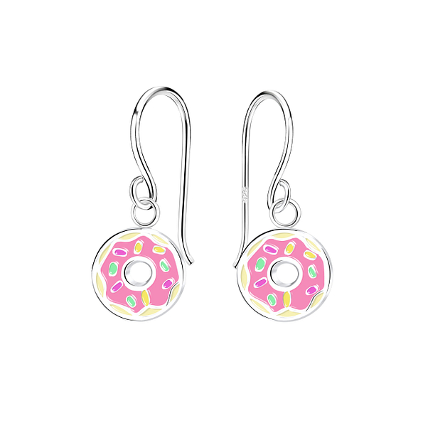 Silver Donut Earrings - 13641
