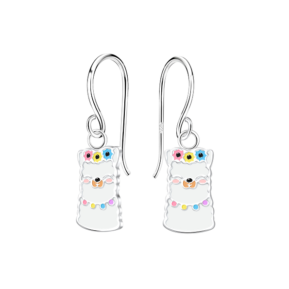Silver Llama Earrings - 13400