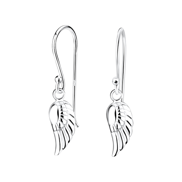 Silver Wing Earrings - 15512