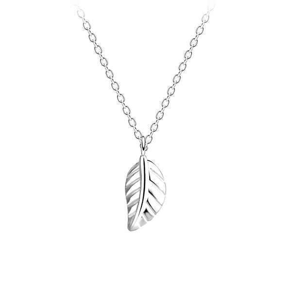 Silver Leaf Necklace - 15470