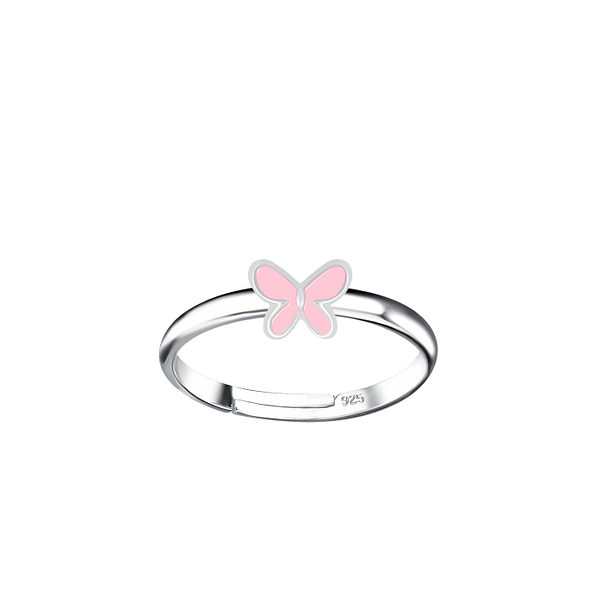 Silver Butterfly Adjustable Ring - 24003 Silver Butterfly Adjustable Ring - 24003
