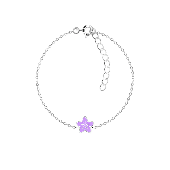 Silver Flower Bracelet - 15592