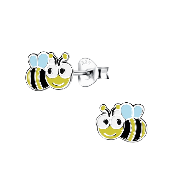 Silver Bee Stud Earrings - 15730