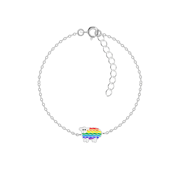 Silver Rainbow Sheep Bracelet - 15543