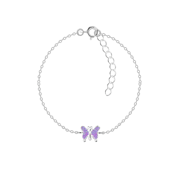 Silver Butterfly Bracelet - 15587