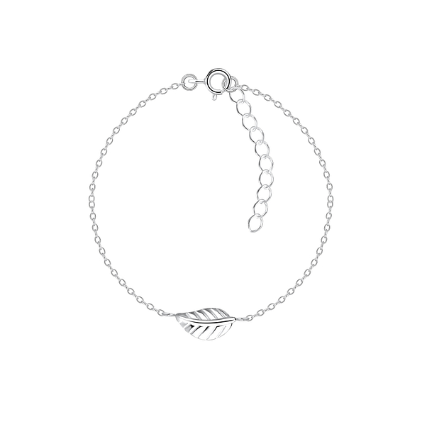 Silver Leaf Bracelet - 15669