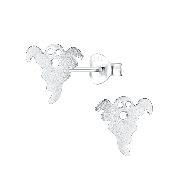 Silver Ghost Stud Earrings - 15709 Silver Ghost Stud Earrings - 15709