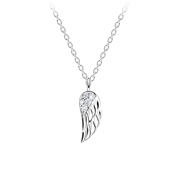 Silver Wing Necklace - 15711