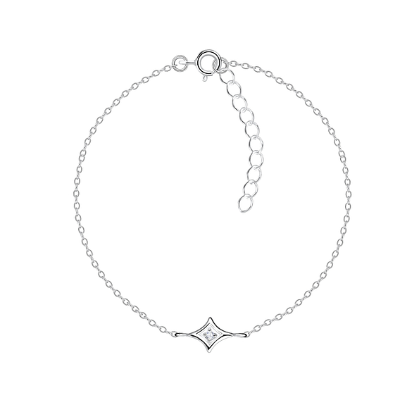 Silver Geometric Bracelet - 16424