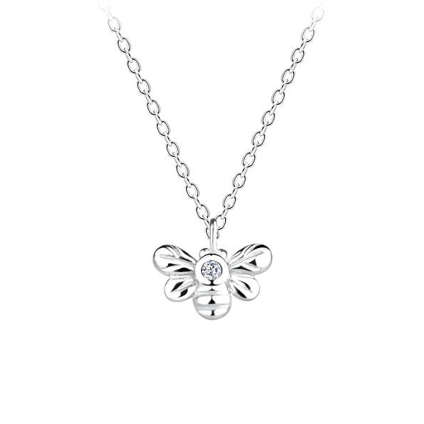 Silver Bee Necklace - 16448