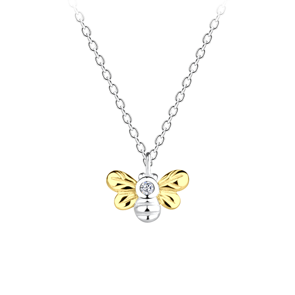 Silver Bee Necklace - 16449