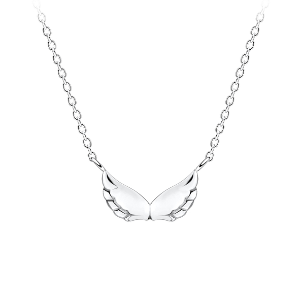 Silver Wing Necklace - 16372