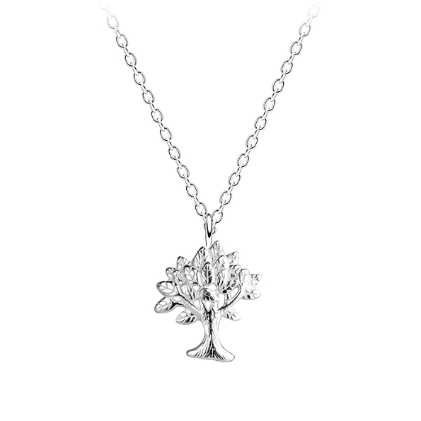 Silver Tree Of Life Necklace - 16111