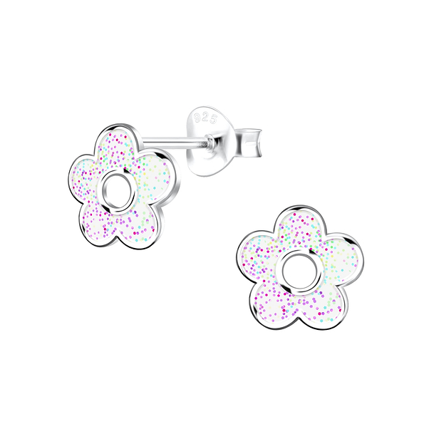Silver Flower Stud Earrings - 16543 Silver Flower Stud Earrings - 16543