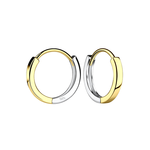 13mm Silver Huggie Earrings - 16460