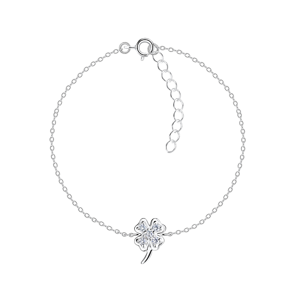 Silver Clover Bracelet - 17121
