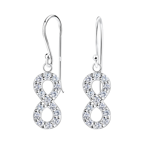 Silver Infinity Earrings - 17123