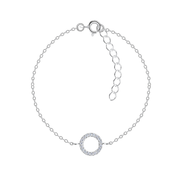 Silver Circle Bracelet - 17019