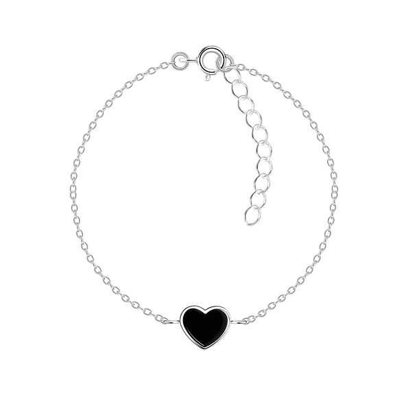 Silver Heart Bracelet - 17021